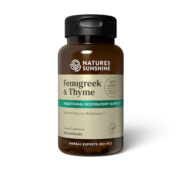 Fenugreek & Thyme Respiratory Support Supplement Nature's Sunshine